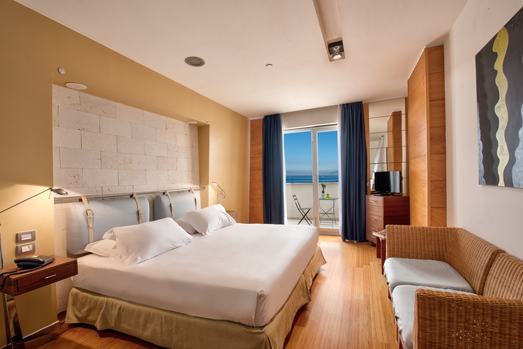 Chambre double avec vue sur la mer Towers Hotel Stabiae Sorrento Coast Castellammare di Stabia